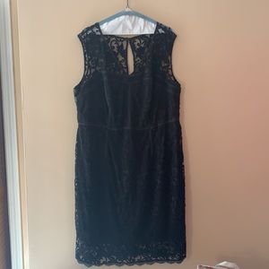 Adrianna Papell Black Lace Dress